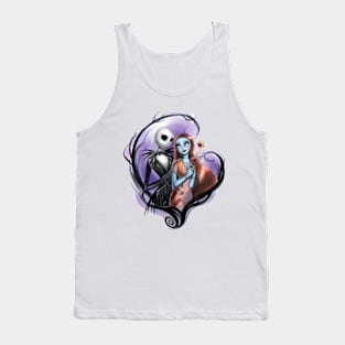 Sparkling with love, this image portrays Jack and Sally's romance from The Nightmare Before Christmas. Tank Top